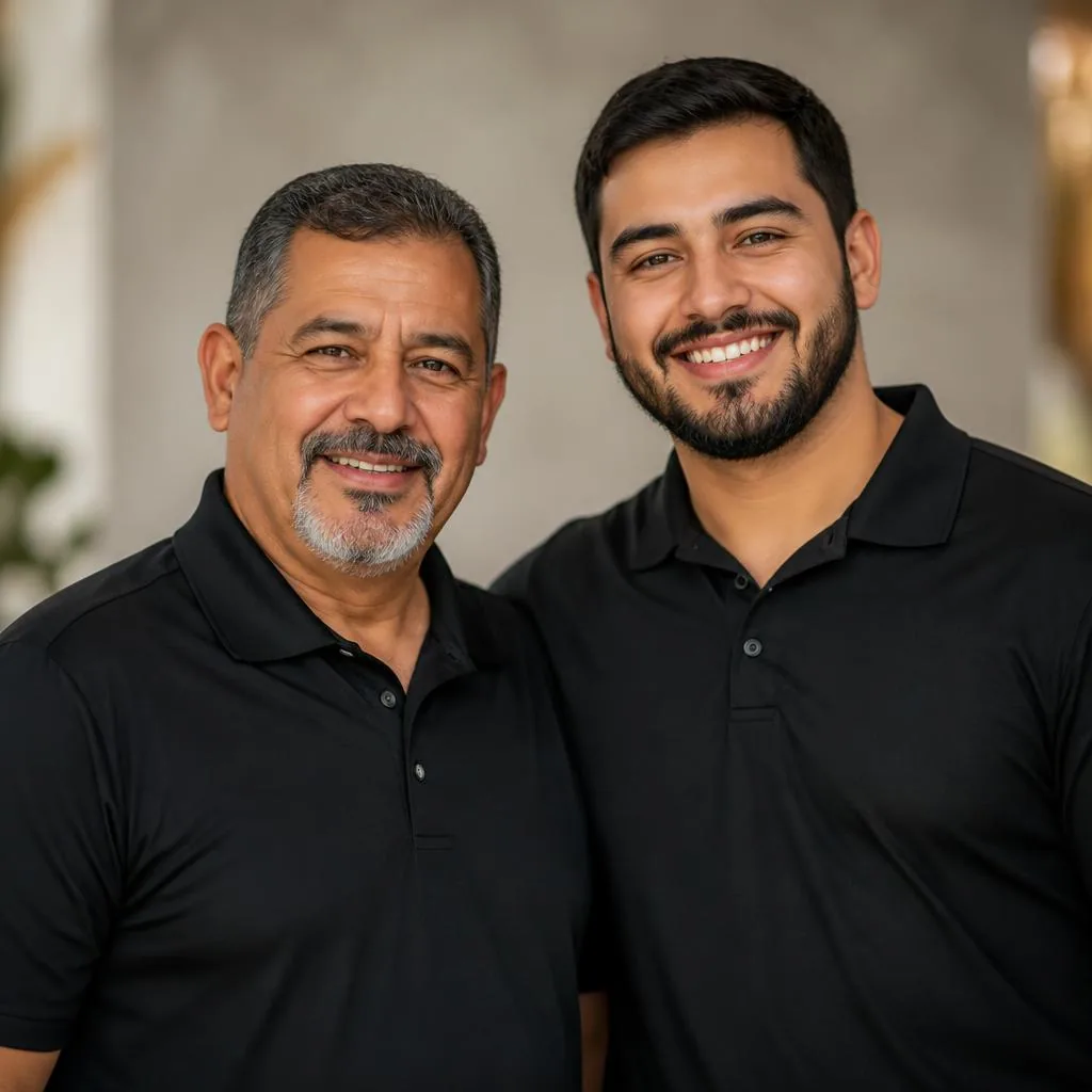 Alex and Alexis, owners of A&F Home Remodeling, a family-owned Houston remodeling and carpentry company